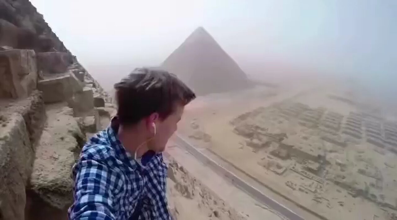 Climbing to the Top of the Great Pyramid of Giza