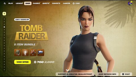 LARA CROFT IS IN THE ITEM SHOP! - Fortnite Item Shop Review (16/03/2025)