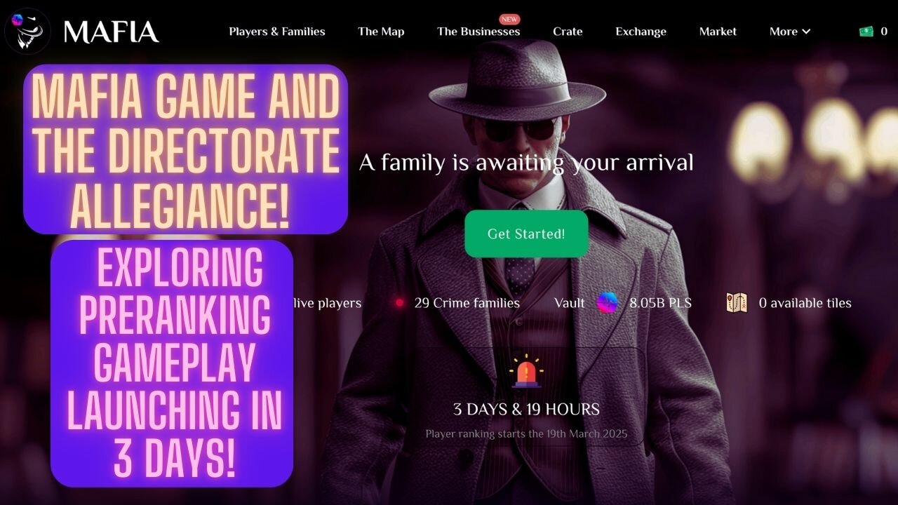MAFIA GAME And THE DIRECTORATE ALLEGIANCE! Exploring PreRanking Gameplay Launching In 3 Days!