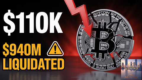 Crypto Market MELTDOWN: $1 Billion Liquidated as Bitcoin Crashes Below $110K! 🚨