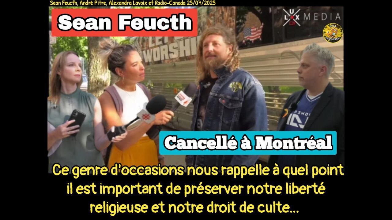 Sean Feucth questionné au sujet de la cancellation de sa prestation à Montréal 👇