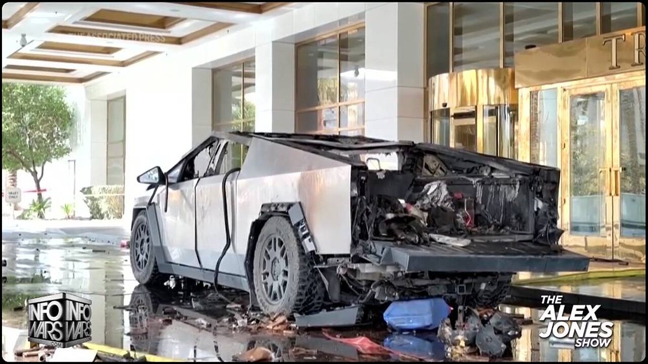 VIDEO: Alex Jones Predicted 3 Months Ago That The Cybertruck / Trump Hotel