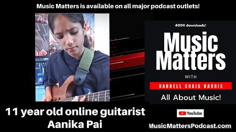 Music Matters chats with 12 year old guitar phenom Aanika Pai at the NAMM Show