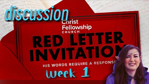 Church & Discussion | Red Letter Invitation - week 1