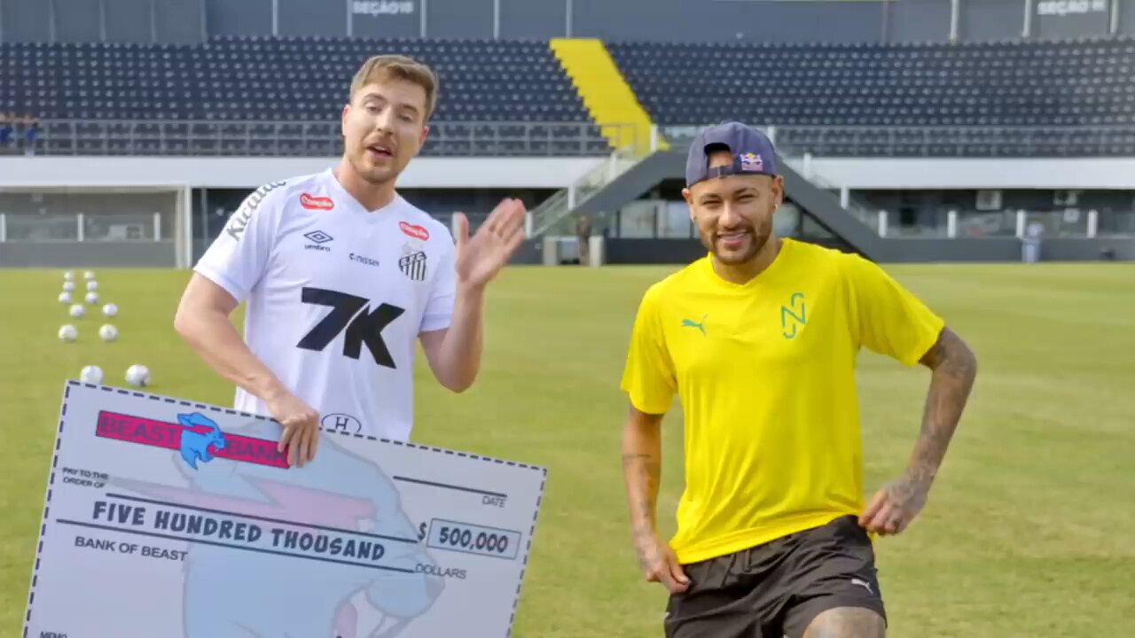Mr. Beast challenge neymar