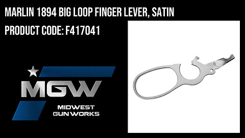 Marlin 1894 Big Loop Finger Lever, Satin - F417041