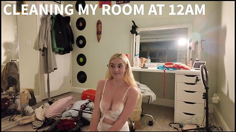 Arina | CLEANING MY ROOM AT 12AM 4K HD