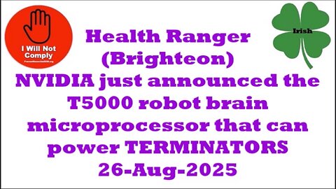 NVIDIA announced the T5000 robot brain microprocessor that can power TERMINATORS 26-Aug-2025 f