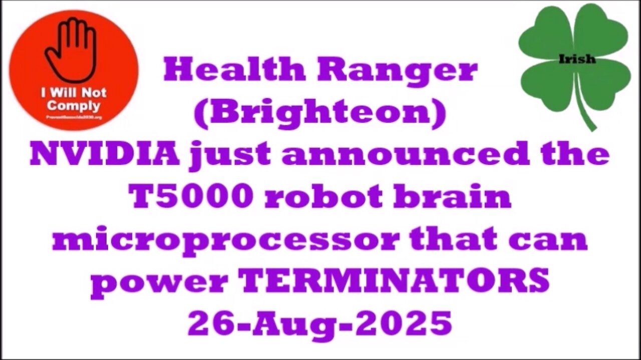 NVIDIA announced the T5000 robot brain microprocessor that can power TERMINATORS 26-Aug-2025 f