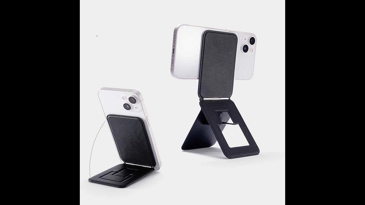 Magnetic Adsorption Folding Invisible Triangle Bracket Pocket Phone Stand