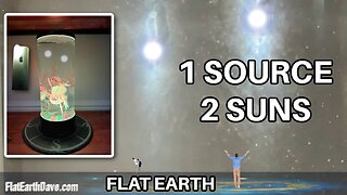 [Jun 16, 2025] One circling source sun 2 counter rotating suns in the dome - FLAT EARTH