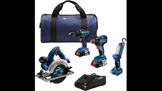 BOSCH GXL18V-497B23 18V 4-Tool Combo Kit