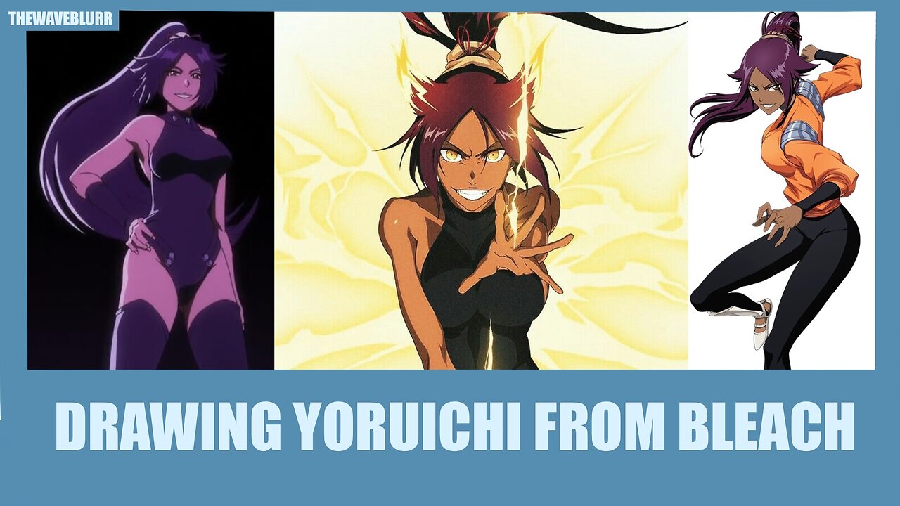 Drawing Yoruichi from Bleach