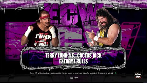 WWE 2k24 ExtremeRules Terry Funk vs Cactus Jack
