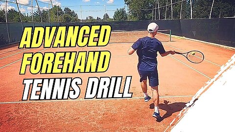 Triangle Tennis Drill / Advanced Forehand - Accuracy with Ball Machine