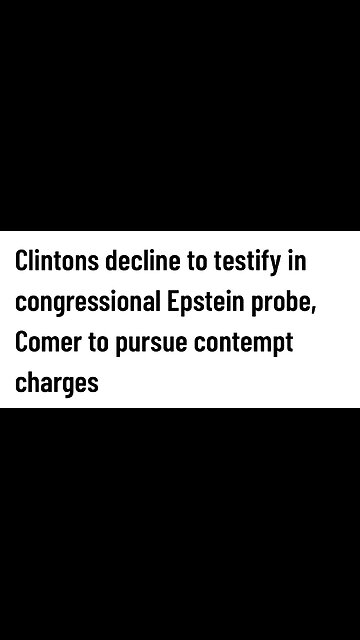 House Oversight Committee: Clinton a NO SHOW. Contempt charges.