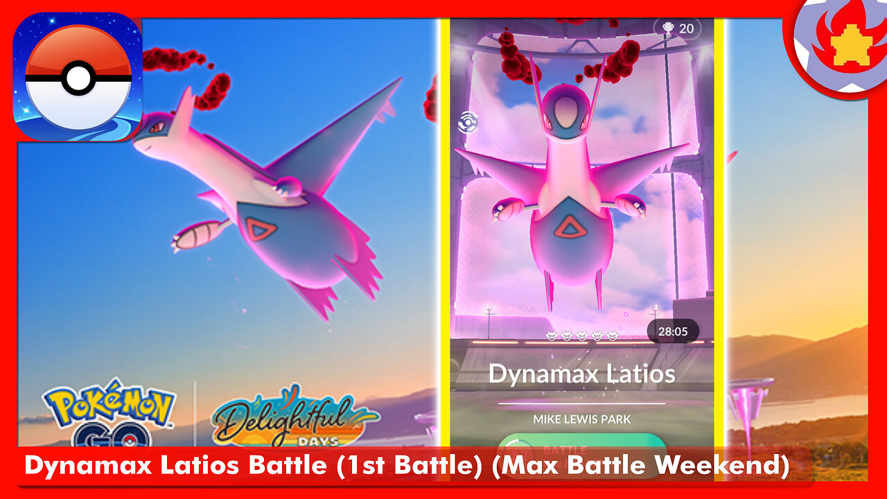 Dynamax Latios Battle (1st Battle) (Max Battle Weekend) | Pokemon GO
