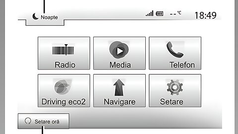 Reglare volum la voce navigare la Media Nav Dacia