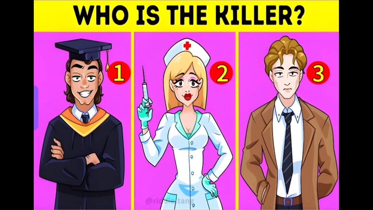 Only Geniuses Can Find the Killer! 🕵️‍♂️ | Killer Riddle Quiz #shorts