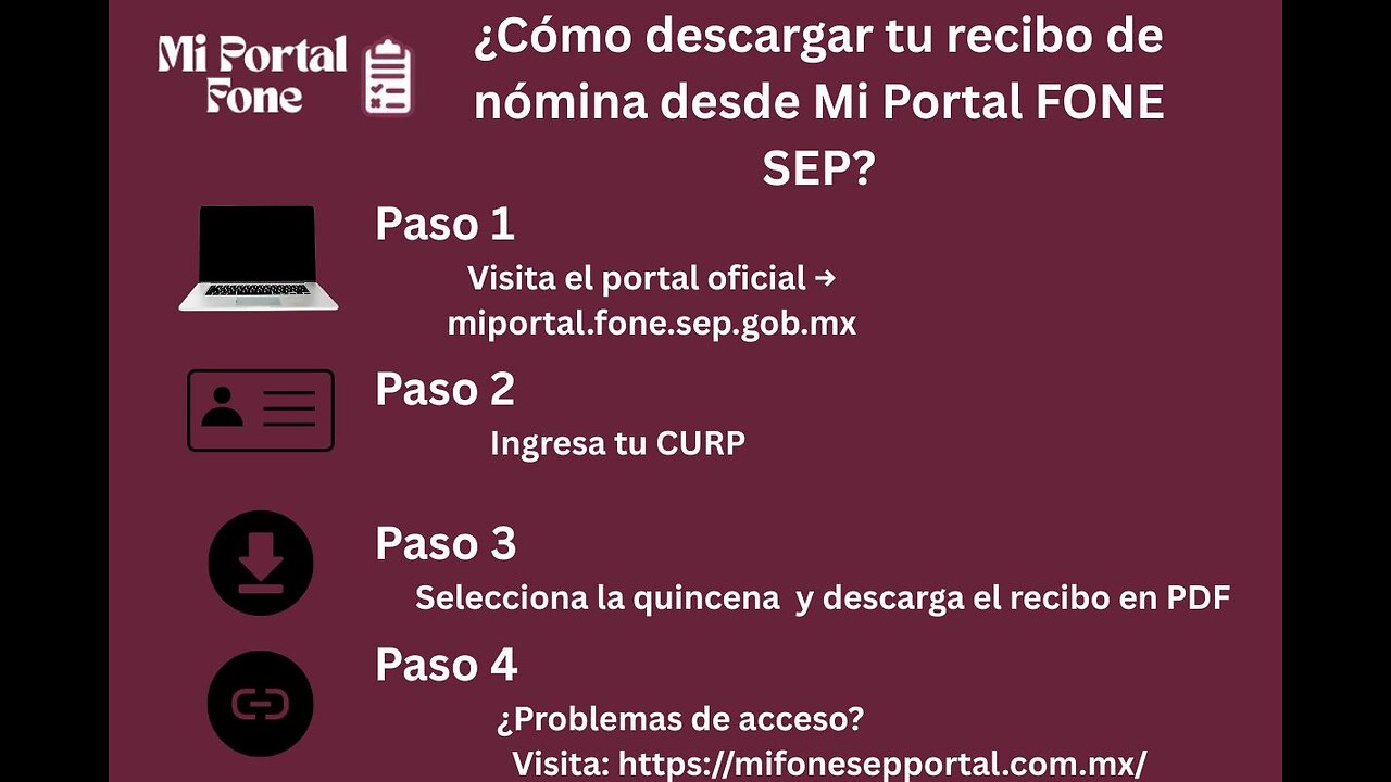 Guía rápida para usar Mi Portal FONE SEP