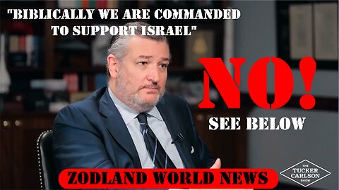 ►🚨▶⚡️✡✝️❗️⚡️ Ted Cruz: "Biblically We are Commanded to Support Israel" ❗️NOT❗️