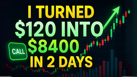 How I Turned $120 in over $8k Profit In 2 Days Buying Call Options