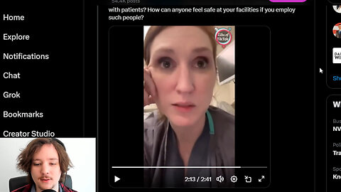 Lunatic Nurse Tells People How To Poison Law Enforcement