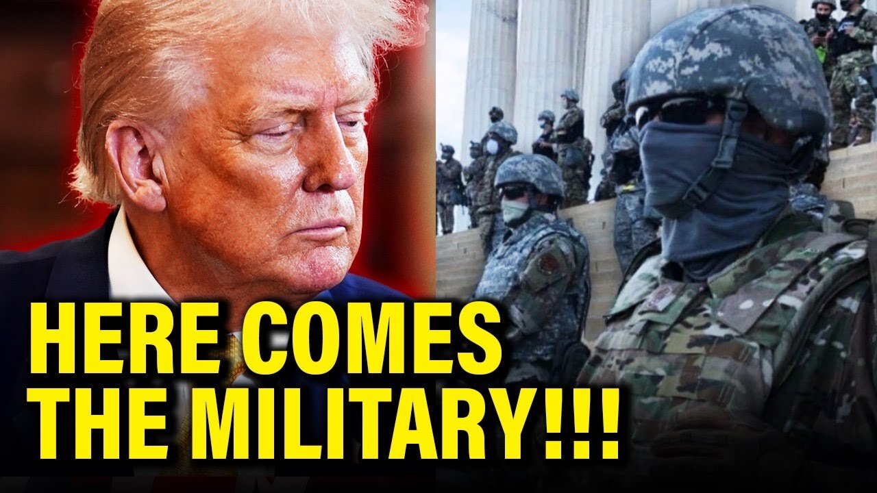 Trump in PANIC MODE as MILITARY SWORMS DC