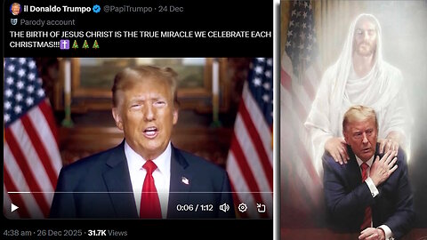 ¿Cuántas personas entienden la importancia de esto? Trump Jesucristo Navidad. Jesus Cristo Drusos