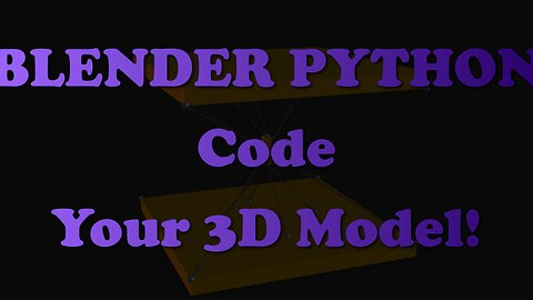 Code-to-Web in 5 Min: Generate 3D Tensegrity Tables with Blender Python! (Beginner Project)