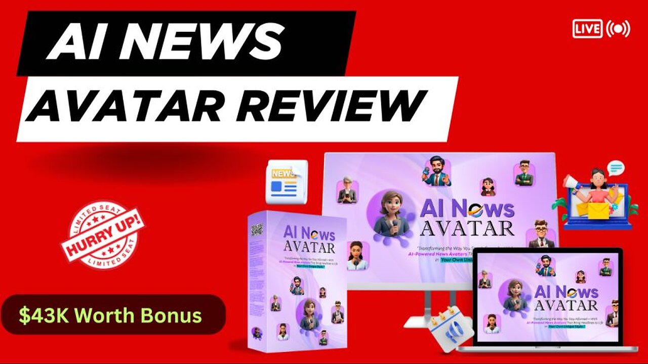 AINews Avatar : Creates Automated Viral AI Avatar News Site