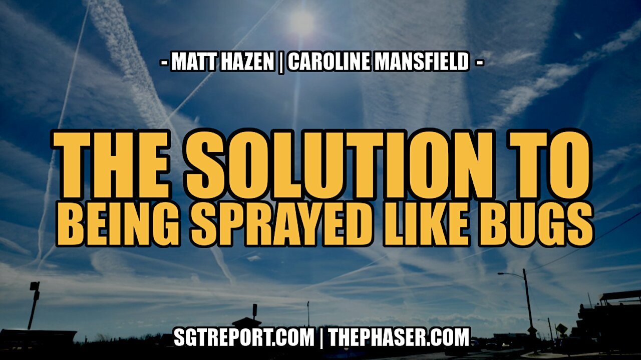 A SOLUTION TO BEING SPRAYED LIKE BUGS - Matt Hazen & Caroline Mansfield