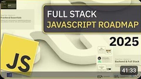 🚀 JavaScript Full Stack Developer Roadmap to 2025! 🌐💻