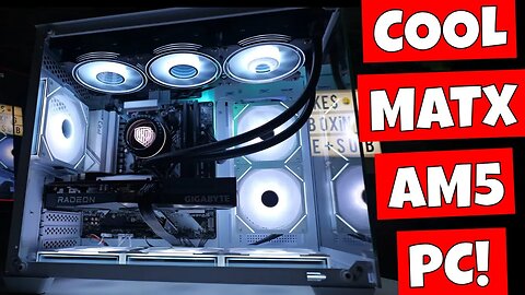 Cool Quiet MATX Gaming PC Build With Ryzen 7600 RX6600 8GB Saharagaming M808W