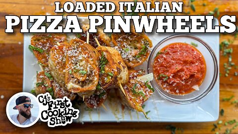 CJ's Loaded Italian Pizza Pinwheels on the Blackstone Griddle