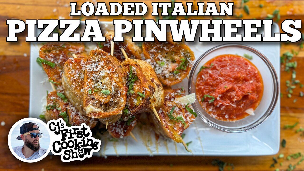 CJ's Loaded Italian Pizza Pinwheels on the Blackstone Griddle