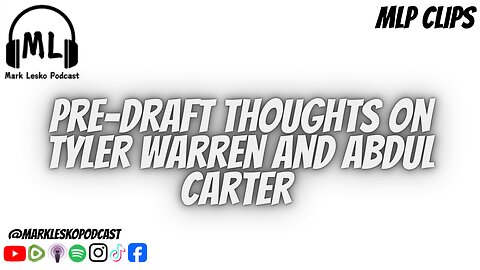 Tyler Warren home run draft pick || Mark Lesko Pod clips #pennstate #nfl #colts #giants
