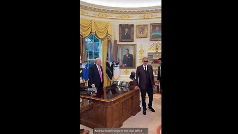 Andrea Bocelli Sings in the Oval Office 🎵 "Time to Say Goodbye" [DARK TO LIGHT comm?]
