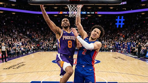 Short-handed Suns force Pistons into a tight contest.