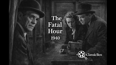 THE FATAL HOUR (1940) | Full Movie | Boris Karloff | Classic Mr. Wong Mystery