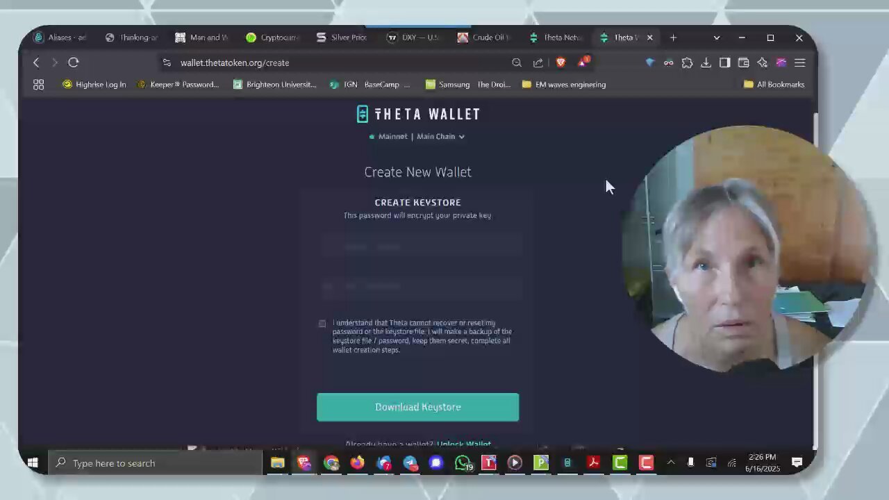 How to make a Theta crypto wallet