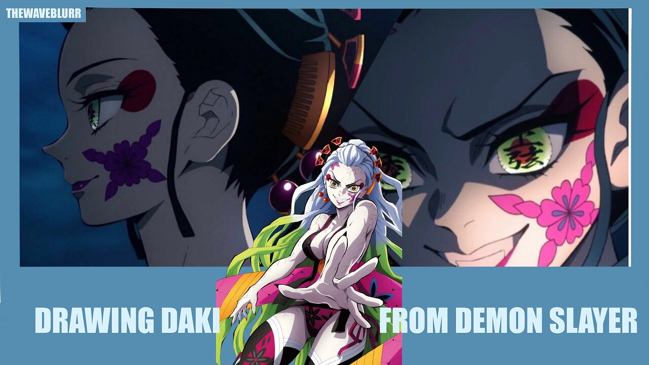 Drawing Daki from Demon Slayer