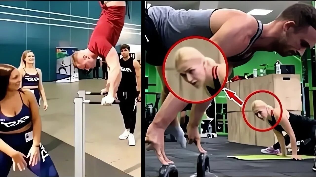 đŸ”¥Scaring People in The Gym With Calisthenics #22