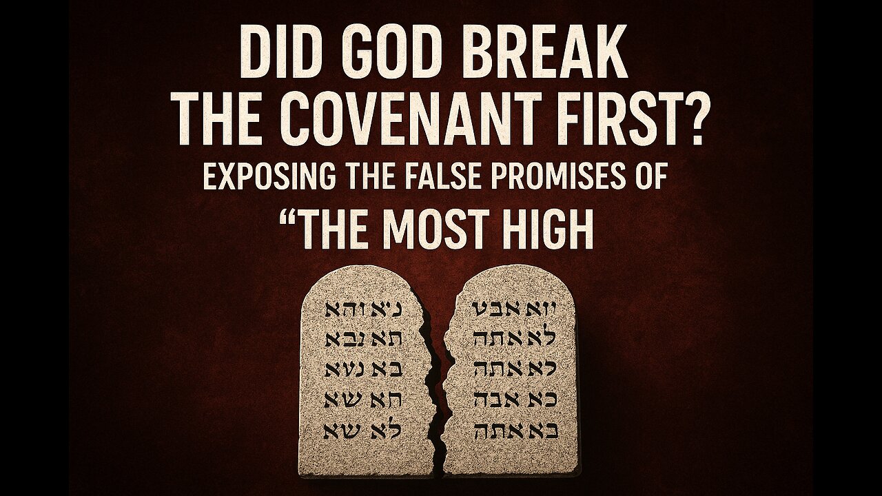 Did GOD Break the Covenant First? | Exposing the False Promises of “The Most High