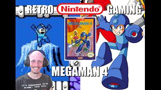 MegaMan 4 (NES): Blast Dr. Cossack's Evil Fighting Robots and Restore World Peace to the Year 200X