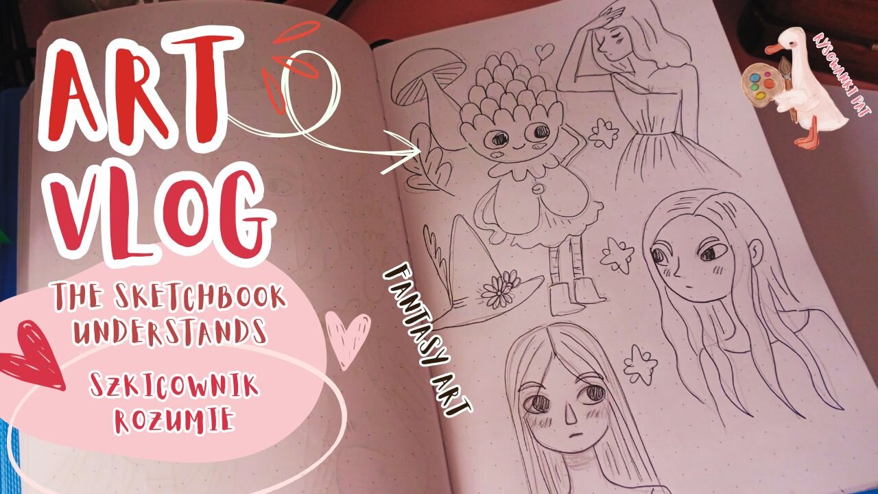Art vlog, drawing ✏️ Asmr 🍄