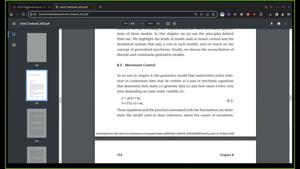 ActInf Textbook Group ~ Cohort 3 ~ Meeting 18 (Chapter 8, part 1)