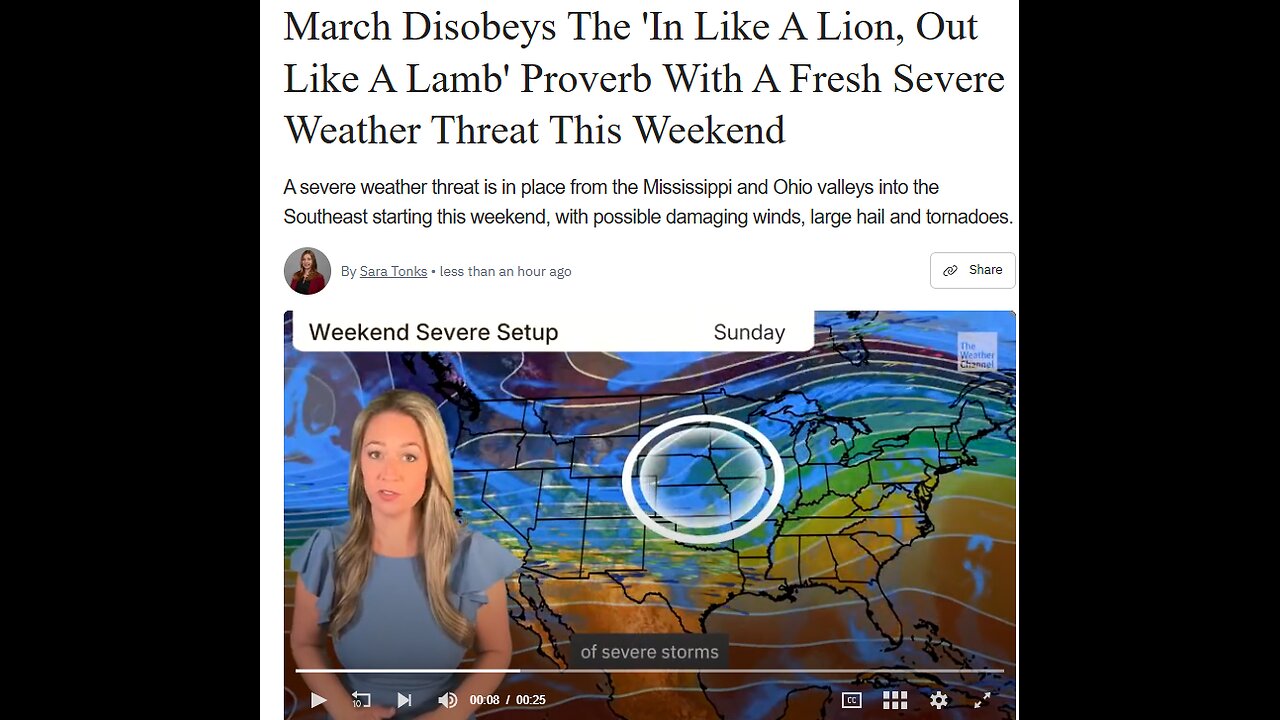 Nothing To See Here - Weather Manipulation - Severe Storms