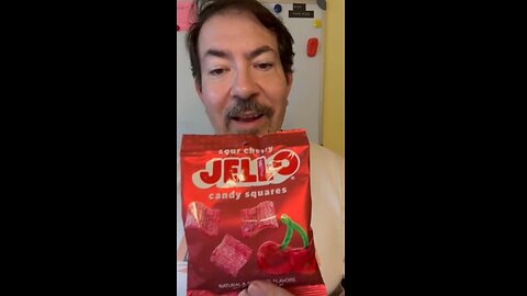 Jell-O Candy Squares Sour Cherry