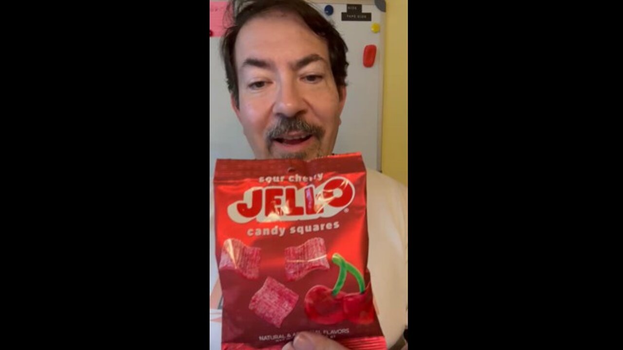 Jell-O Candy Squares Sour Cherry